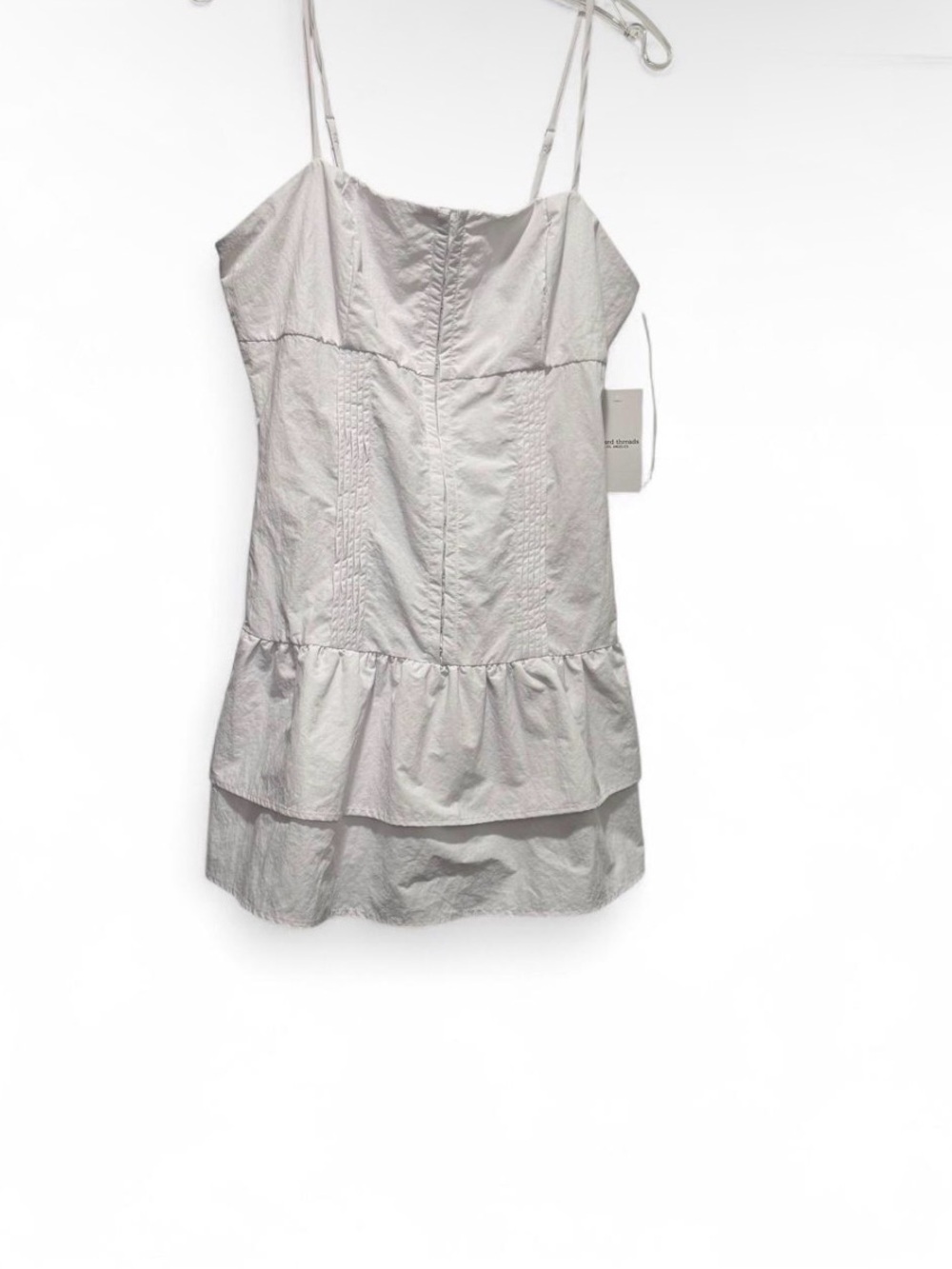 Mixed Threads Los Angeles White Ruffle Mini Dress XL NWT